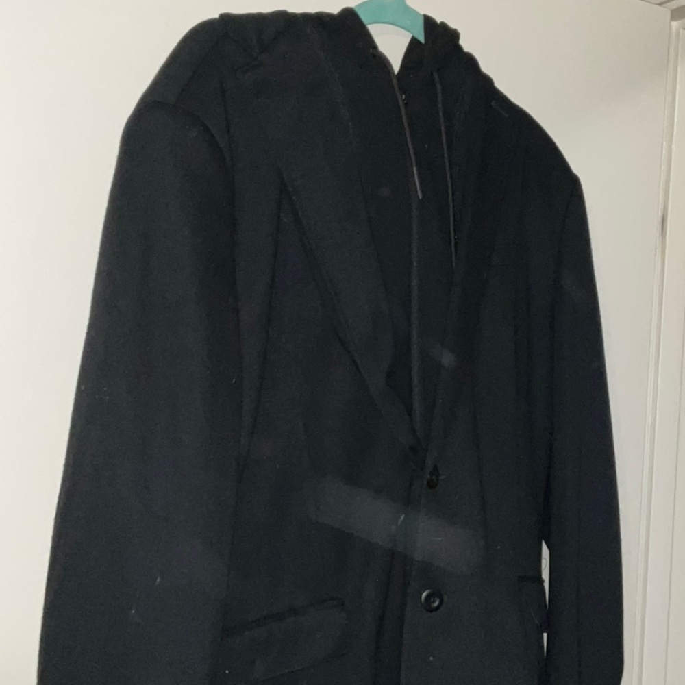 Express Hooded Blazer Slim Fit Button up with Liner 46R